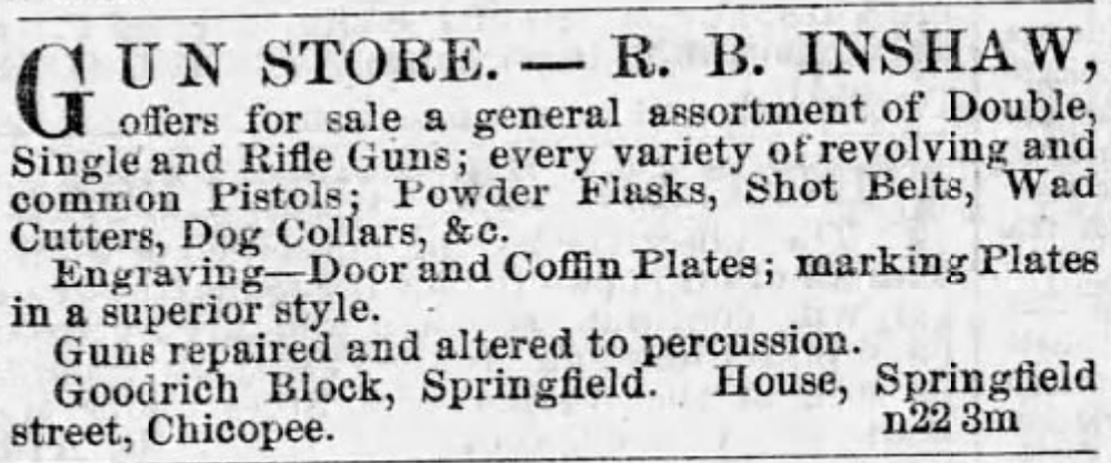 Richard Bates Inshaw Springfield Republican ad