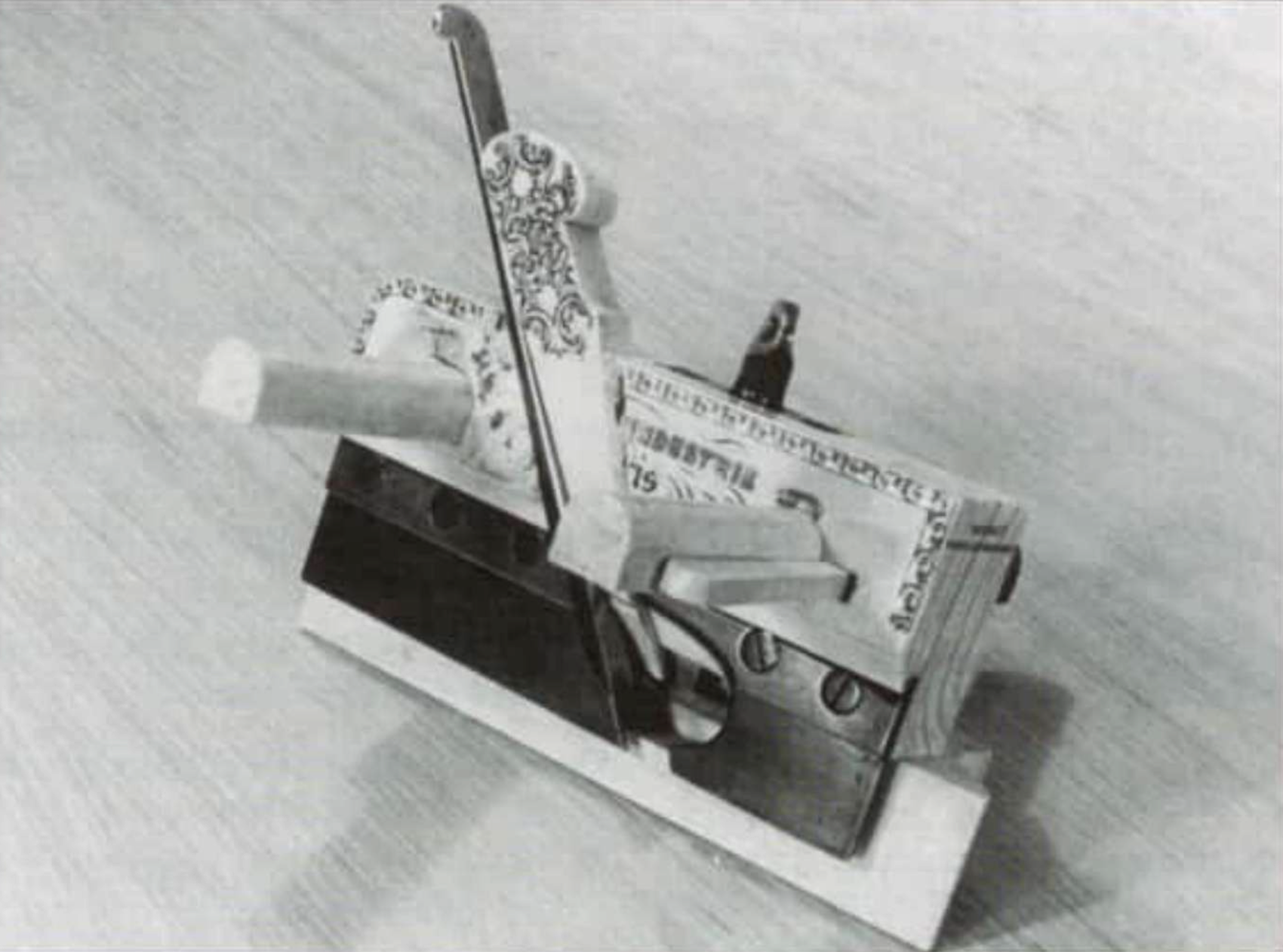 Moseley ivory plow plane side view